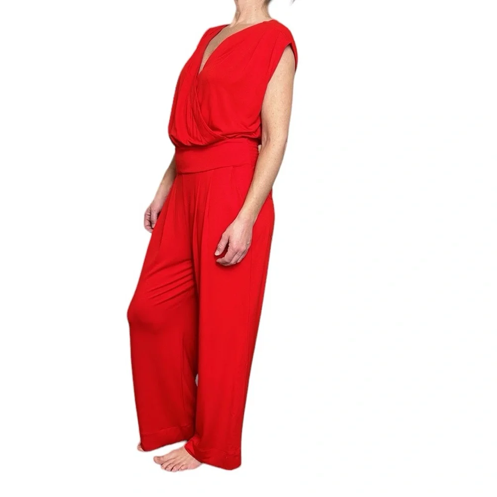 NWT Cabi Uptown Jumpsuit‎ Ankle in Vermilion Red M